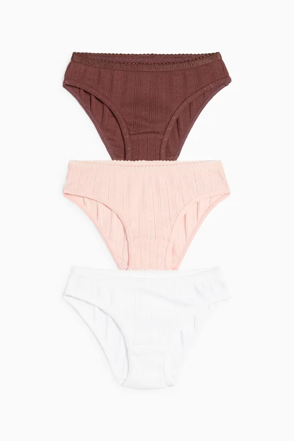 Multipack of 3 - knickers dark brown