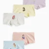 Multipack of 5 - Disney princess - shorts light blue