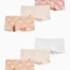 Multipack of 6 - cloud and rainbow - shorts orange