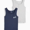Multipack of 2 - Boston - vest light gray / dark blue