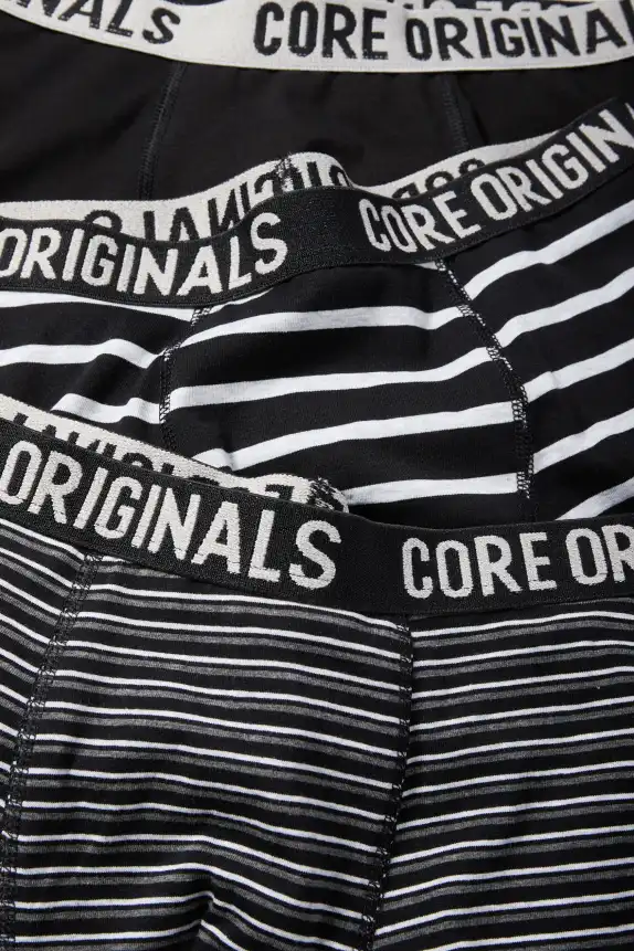 Multipack of 5 - boxer shorts black / white