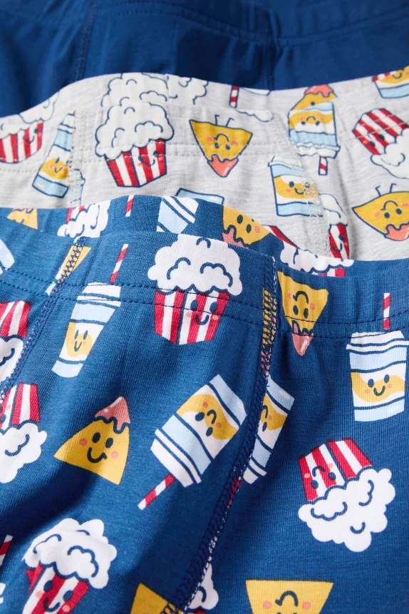 Multipack of 6 - popcorn and nachos - boxer shorts dark blue