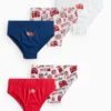 Multipack of 5 - Cars - briefs red