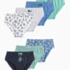 Multipack of 7 - football - briefs blue