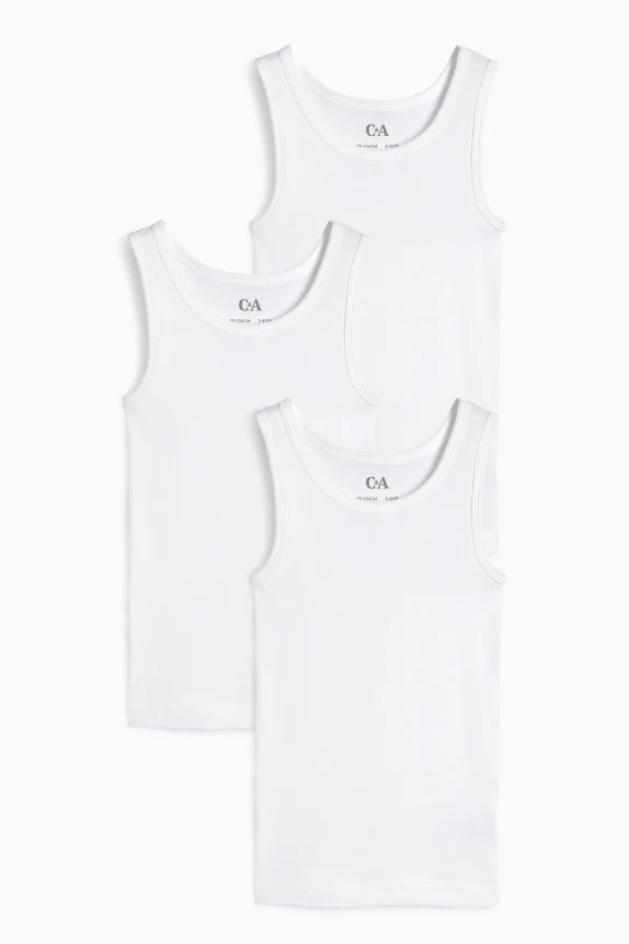 Multipack of 3 - vest white