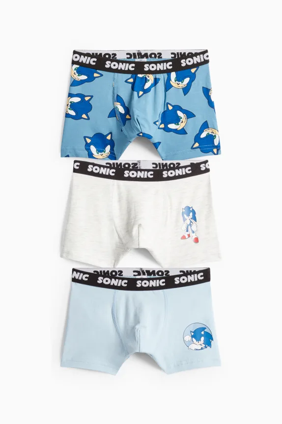 Multipack of 3 - Sonic - boxer shorts light blue