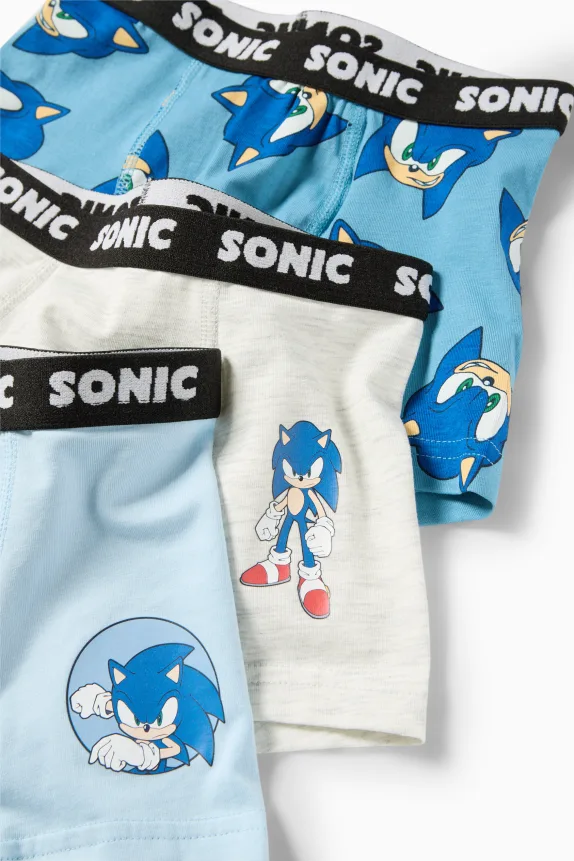 Multipack of 3 - Sonic - boxer shorts light blue