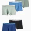 Multipack of 5 - boxer shorts green / dark blue