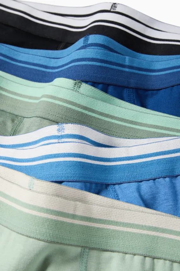 Multipack of 5 - boxer shorts green / dark blue