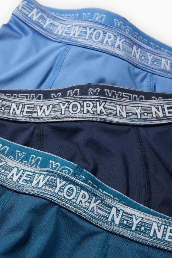 Multipack of 3 - New York - boxer shorts blue