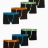 Multipack of 7 - boxer shorts black