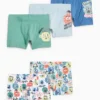 Multipack of 5 - Monster - boxer shorts light blue