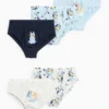 Multipack of 5 - Bluey - briefs light blue