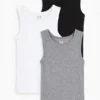 Multipack of 3 - vest gray