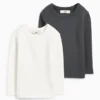 Multipack of 2 - thermal top black / white