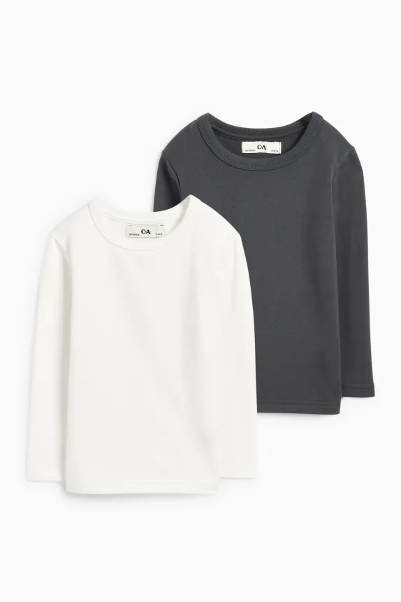 Multipack of 2 - thermal top black / white