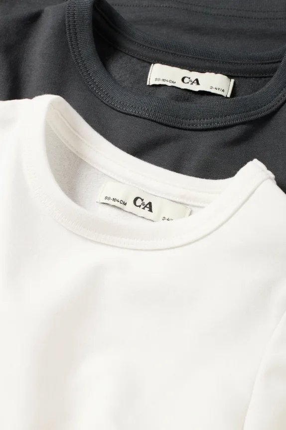 Multipack of 2 - thermal top black / white