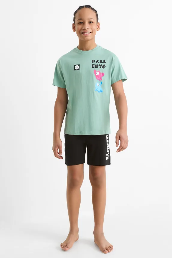 Fall Guys - short pyjamas - 2 piece mint green