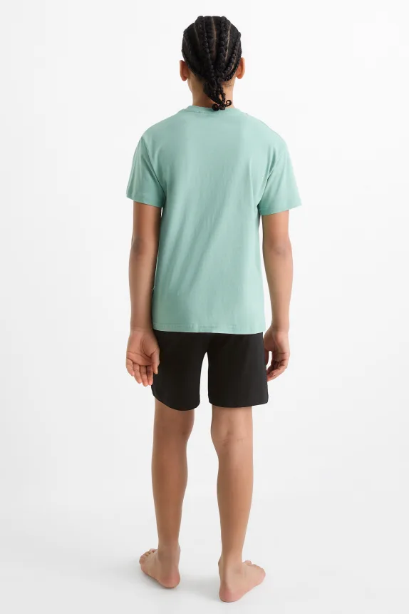 Fall Guys - short pyjamas - 2 piece mint green