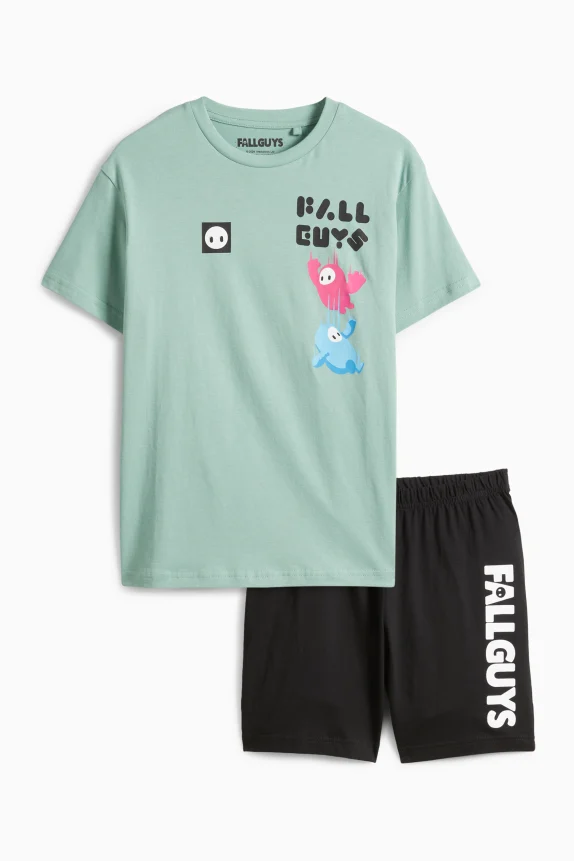 Fall Guys - short pyjamas - 2 piece mint green