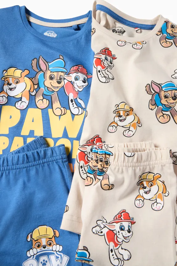 Multipack of 2 - PAW Patrol - Chase, Marshall - short pyjamas blue / beige