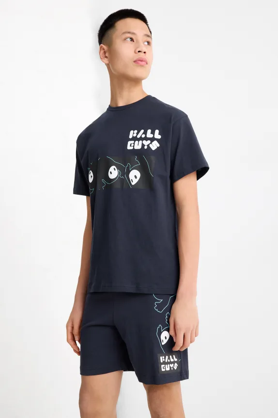 Fall Guys - short pyjamas - 2 piece dark blue