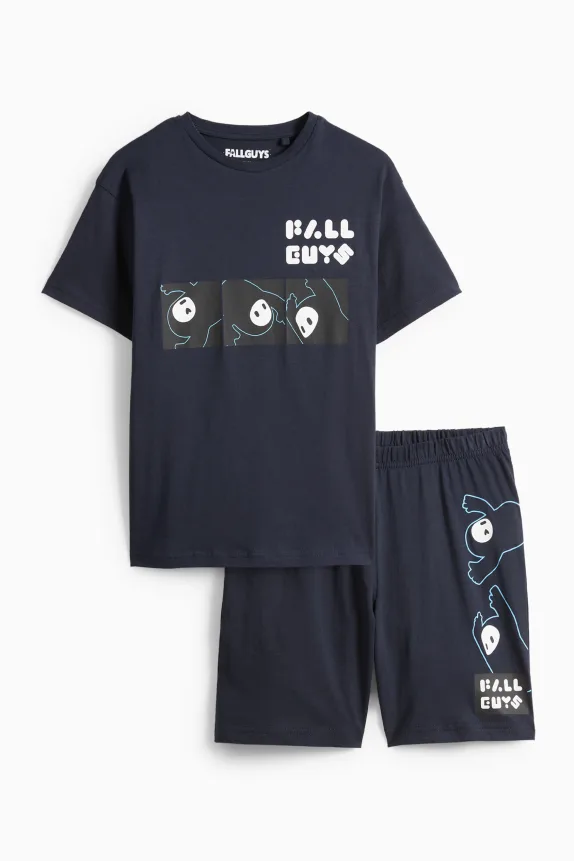 Fall Guys - short pyjamas - 2 piece dark blue