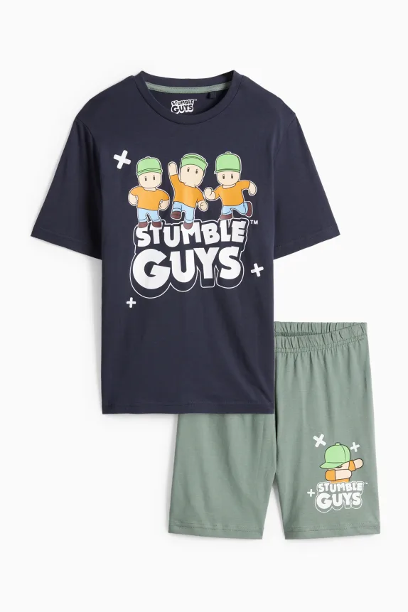 Stumble Guys - short pyjamas - 2 piece dark blue
