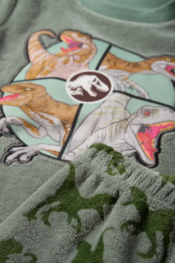 Jurassic World - winter pyjamas - 2 piece green