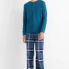 Multipack of 2 - pyjama bottoms - check dark blue
