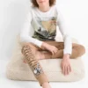 One Piece - pyjamas - 2 piece white / beige