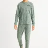 Pyjamas - 2 piece - patterned green