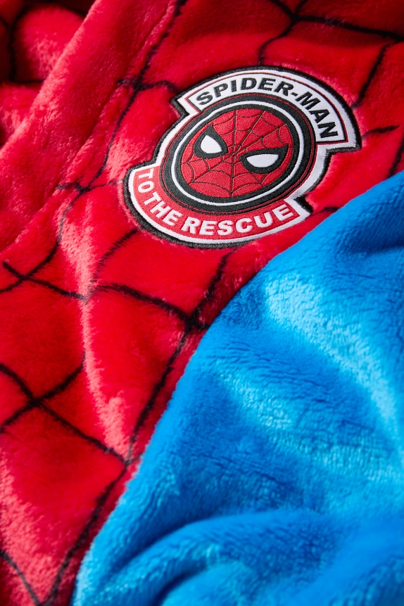 Spider-Man - hooded bathrobe red / blue