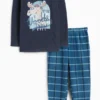 Elk - fleece pyjamas - 2 piece dark blue