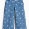 Butterfly - wide leg jeggings blue denim