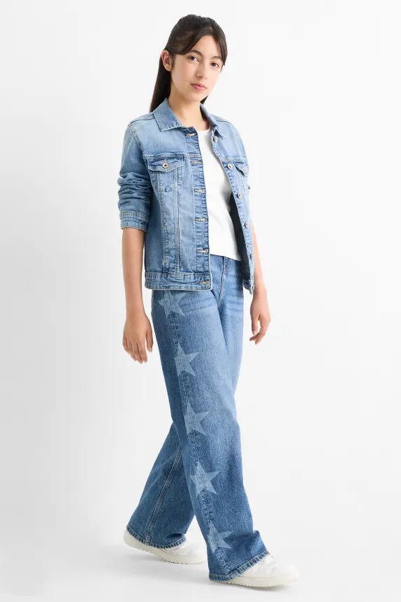 Star - wide leg jeans blue denim