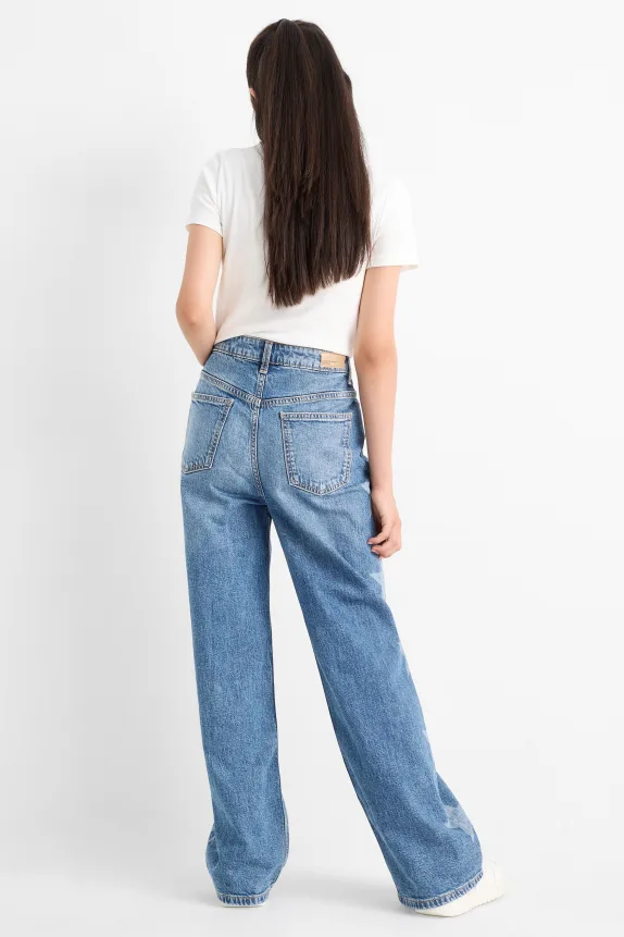 Star - wide leg jeans blue denim
