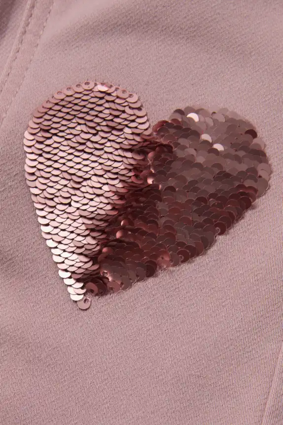 Heart - flared jeans - thermal jeans rose