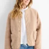 Teddy fur jacket beige
