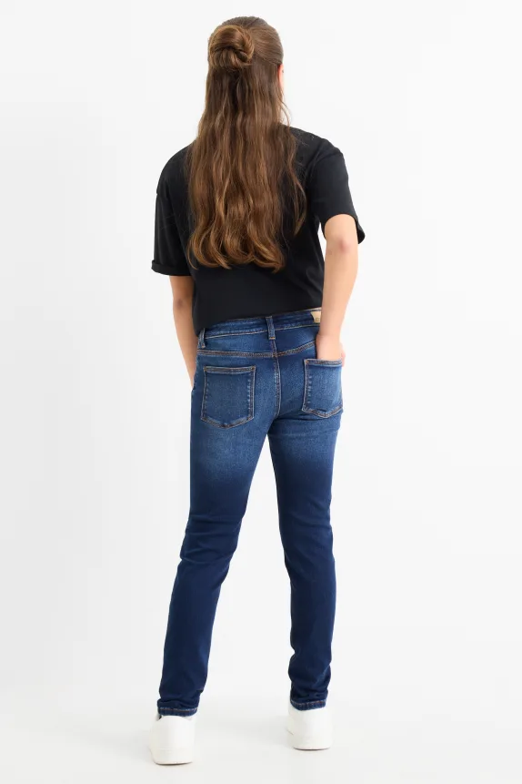Skinny jeans - thermal jeans denim-dark blue