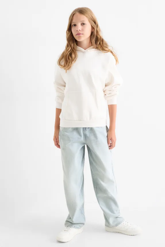 Balloon jeans denim-light blue