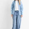 Balloon jeans denim-light blue