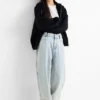 Balloon jeans denim-light blue