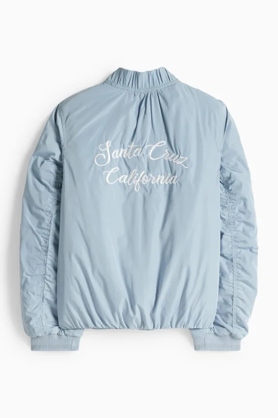 California - bomber jacket - lined light blue