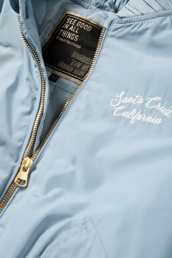 California - bomber jacket - lined light blue