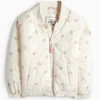 Floral - quilted jacket cremewhite
