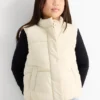 Quilted gilet - water-repellent cremewhite
