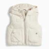 Heart - quilted gilet with hood - water-repellent cremewhite