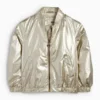 Bomber jacket - shiny gold