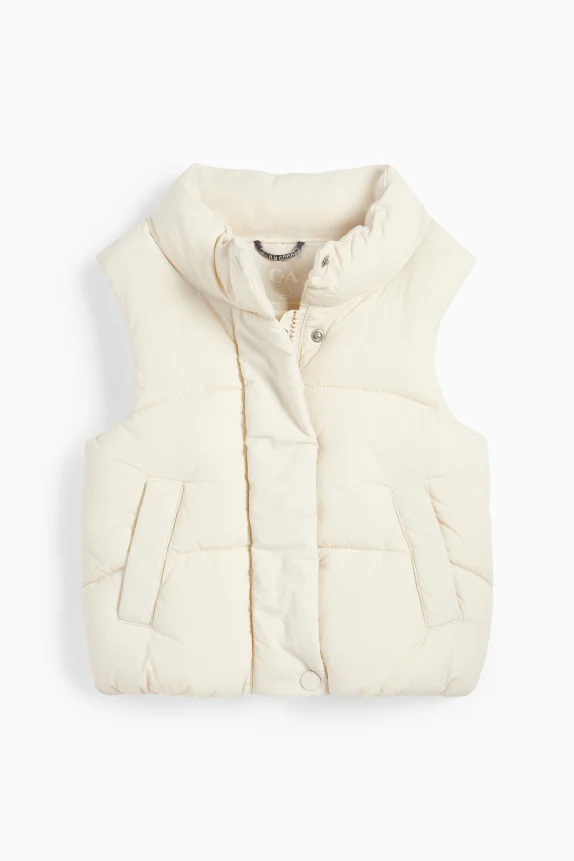 Heart - quilted gilet - water-repellent cremewhite